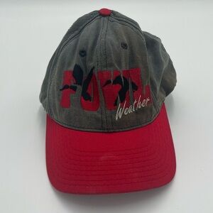 Fowl Weather Red and Gray Cap